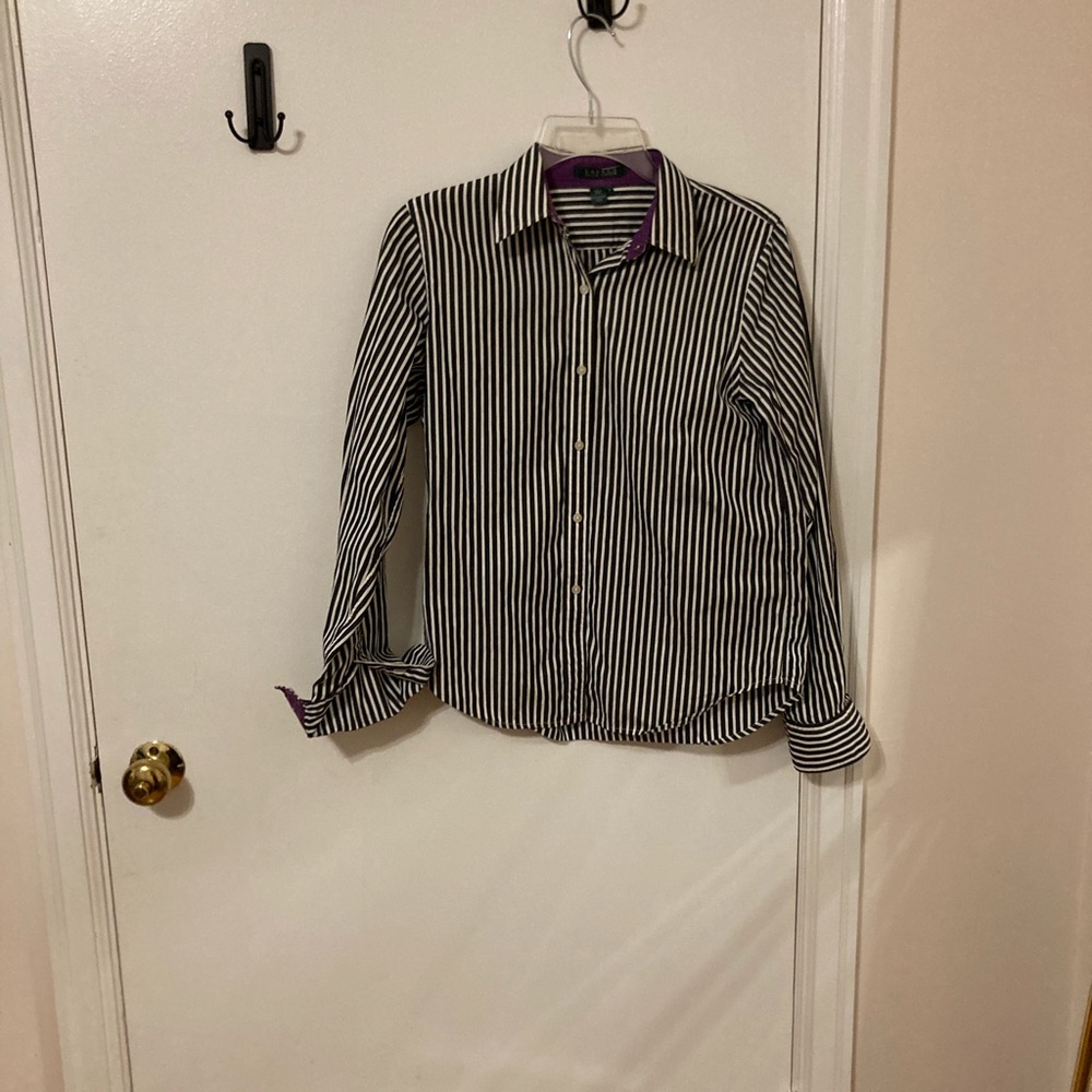 Vintage Ralph Lauren striped button down women’s top